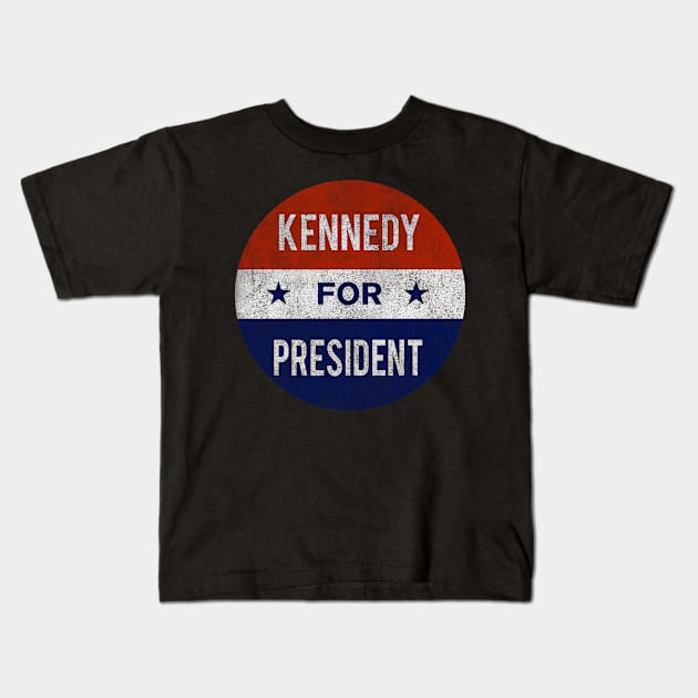 Vintage Kennedy For President JFK 1960 Washed Kids T-Shirt by Flippin' Sweet Gear